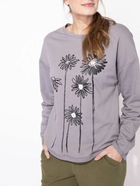 Escape By Habitat Daisy Pullover Top S.XL NWT